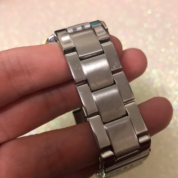 Silver Crystal Fossil Stainless Steel Watch - Picture 3 of 10